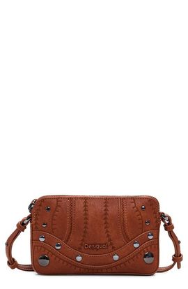 Desigual Desigual Medium Embroidered Faux Leather Convertible Wallet