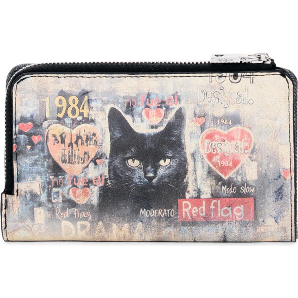 Desigual Desigual Medium Printed Zip Around Wallet