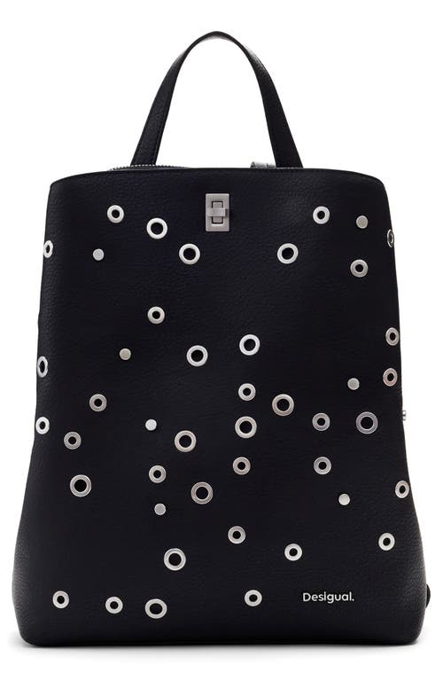Desigual Desigual Medium Stud Faux Leather Backpack