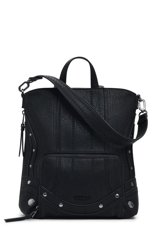 Desigual Desigual Mini Embroidered Faux Leather Backpack