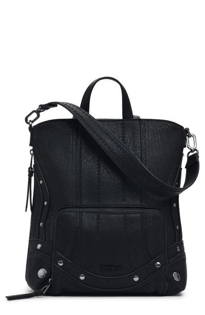 Desigual Desigual Mini Embroidered Faux Leather Backpack