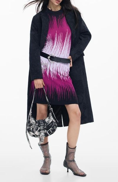 Desigual Desigual Ombré Long-Sleeve Rib Dress