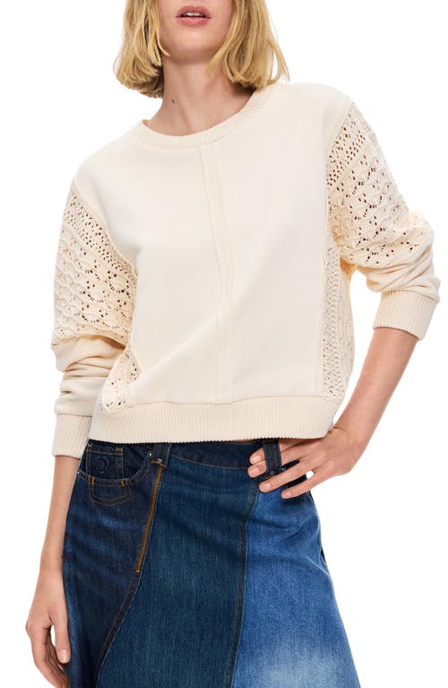 Desigual Desigual Open Knit Cotton Sweater