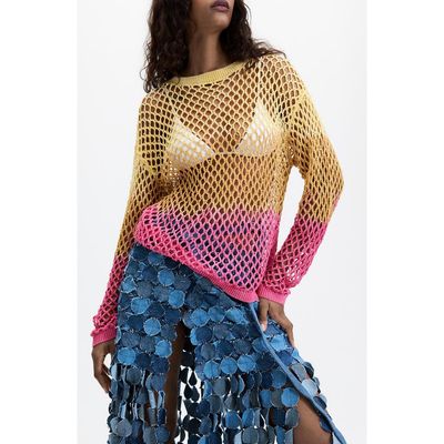 Desigual Desigual Open Stitch Ombre Pullover