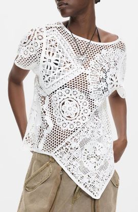 Desigual Desigual Openwork Knit Top
