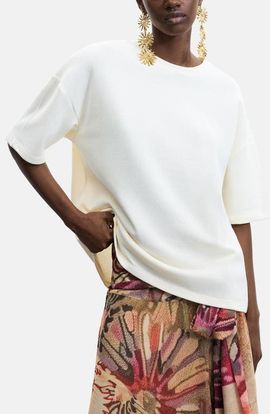 Desigual Desigual Oversize Cotton Blend T-Shirt