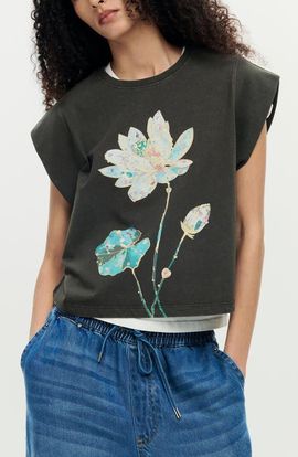 Desigual Desigual Oversize Floral Graphic T-Shirt