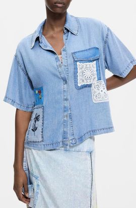 Desigual Desigual Patchwork Denim Shirt
