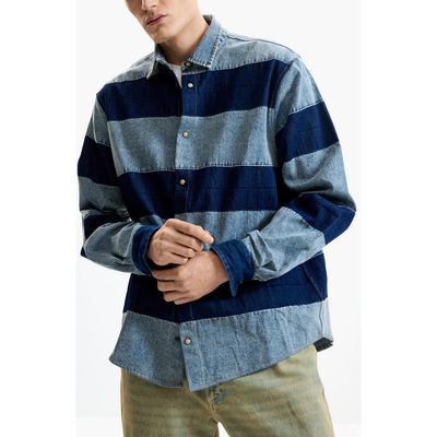 Desigual Desigual Patchwork Long Sleeve Denim Shirt