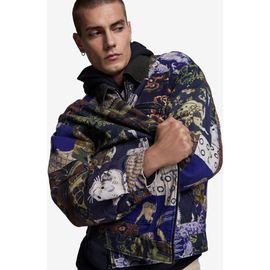 Desigual Desigual Patterned Denim Jacket