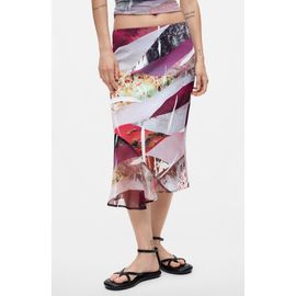 Desigual Desigual Patterned Tiered Skirt