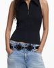 Desigual Desigual Pleated Sleeveless Half Zip Top - 1