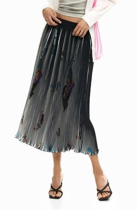 Desigual Desigual Plissé MIdi Skirt