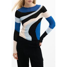 Desigual Desigual Print Cotton Blend Sweater