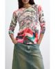 Desigual Desigual Print Long Sleeve Sweater - 1
