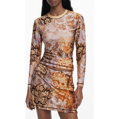Desigual Desigual Printed Long Sleeve T-Shirt