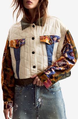 Desigual Desigual Quilted Trucker Jacket