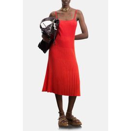 Desigual Desigual Rib Knit Spaghetti Strap Midi Dress