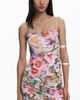 Desigual Desigual Ruched Ruffle Hem Asymmetric Maxi Dress - 5