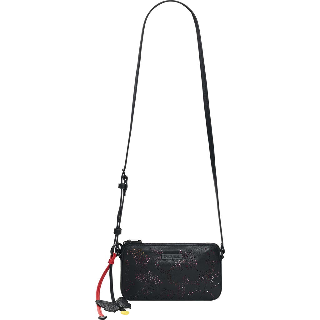 Desigual Desigual Small Peforated Faux Leather Crossbody Bag