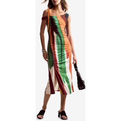Desigual Desigual Stripe Asymmetric Dress