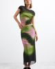 Desigual Desigual Tie Dye Mesh Pencil Skirt - 5