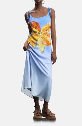 Desigual Desigual Tie Strap Maxi Dress