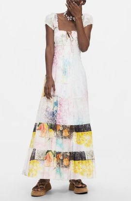 Desigual Desigual Tiered Cotton Dress