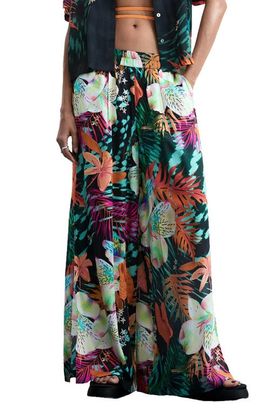 Desigual Desigual Tropical Print Wide Leg Trousers
