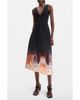 Desigual Desigual Viscose V-Neck Midi Dress - 1