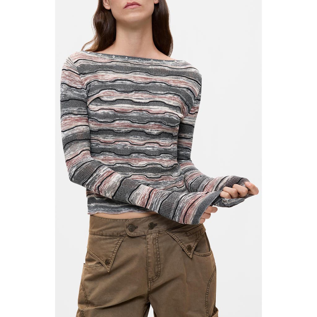Desigual Desigual Wavy Stripe Sweatshirt