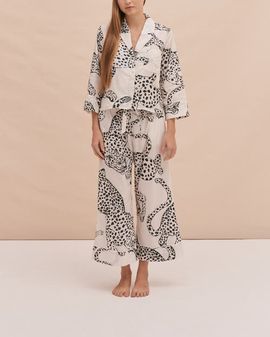 Desmond & Dempsey Desmond & Dempsey Boxy Shirt & Wide Leg Set