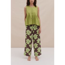 Desmond & Dempsey Desmond & Dempsey Pleated Cami & Trouser Set