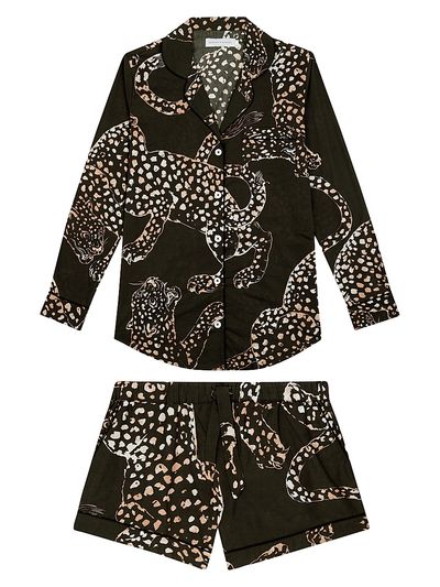Desmond & Dempsey Women's Jaguar Short 2-Piece Pajama Set