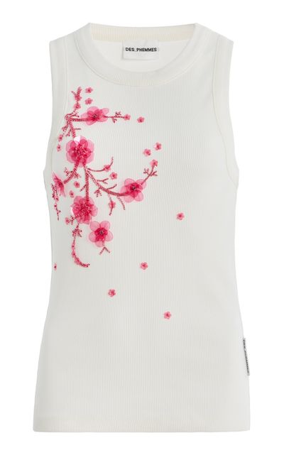 DES_PHEMMES DES_PHEMMES Exclusive La Isla Classic Cotton Tank Top