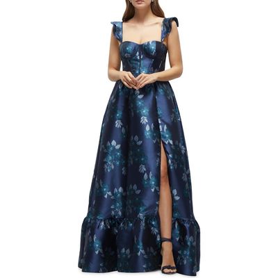 Dessy Collection Dessy Collection Baroque Rose Structured Bodice Gown