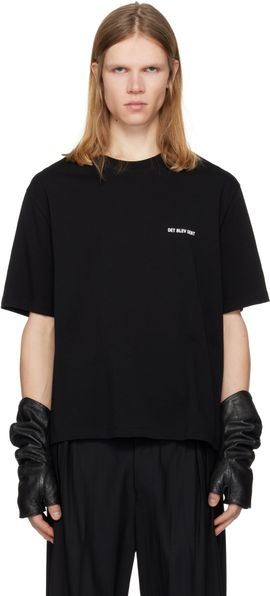 DET BLEV SENT DET BLEV SENT Black Logo T-shirt