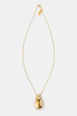 Deux Lions Jewelry Deux Lions Jewelry Drop Chain Necklace in Honeydrop, Women's at Urban Outfitters