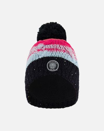 Deux par Deux Deux par Deux Baby Girl's Knit Hat Gradient Blue, Coral And Fuschia