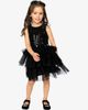 Deux par Deux Deux par Deux Bi-Material Sparkle Velour Tiered Mesh Sleeveless Dress - 2