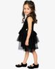 Deux par Deux Deux par Deux Bi-Material Sparkle Velour Tiered Mesh Sleeveless Dress - 3