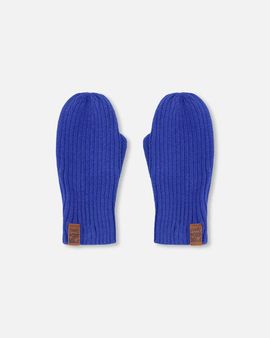 Deux par Deux Deux par Deux Boy Soft Ribbed Knit Mittens
