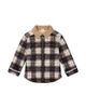 Deux Par Deux Deux par Deux Boys' Brushed Plaid Zip Front Ribbed Collar Jacket - 1