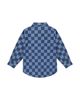 Deux Par Deux Deux par Deux Boys' Checkered Dino Embroidered Chest Pocket Chambray Shirt - 2