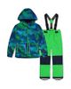 Deux Par Deux Deux par Deux Boys' Checkered Lightweight Jacket & Foot Strap Pants Two Piece Snowsuit - 1