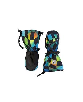 Deux Par Deux Deux par Deux Boys' Checkered Teknik Waterproof Cordura Reinforced Winter Mittens