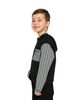 Deux Par Deux Deux par Deux Boys' Colorblock Checkered Chest Pocket Hooded Top - 6