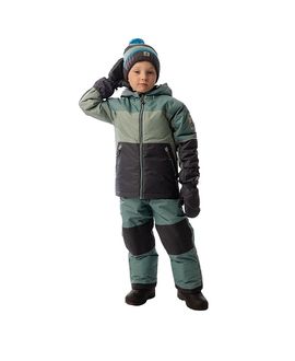 Deux Par Deux Deux par Deux Boys' Colorblock Lightweight Jacket & Foot Strap Pants Two Piece Snowsuit