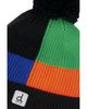 Deux Par Deux Deux par Deux Boys' Colorblock Ribbed Cuff Knit Hat With Pompom - 3