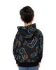 Deux Par Deux Deux par Deux Boys' Controller Fleece Attached Hooded Sweatshirt - 4